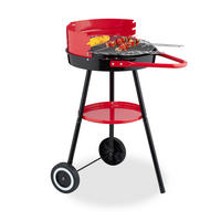 HOLZKOHLEGRILL - Multicolor, Kunststoff/Metall (42/77/60cm) - Relaxdays