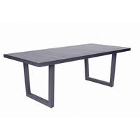 GARTENTISCH Denver 200x100x75cm, Keramik, Anthrazit - Anthrazit, Keramik (100/200/75cm) - dasmöbelwerk