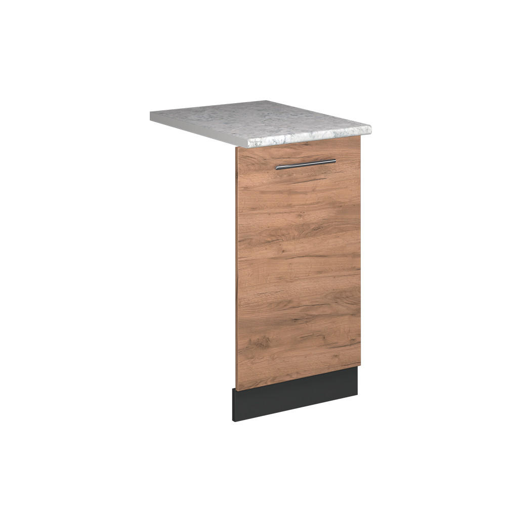 DISKMASKINENS FRONTPANEL Fame-Line Goldkraft ek 45 cm , AP Marble Ekfärgad, Antracit 81.8/45/60 cm