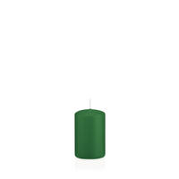 STUMPENKERZEN Dunkelgrün Ø 48 x 80 mm, 24 Stück - Dunkelgrün, Paraffin (5/8cm) - Wiedemann Kerzen