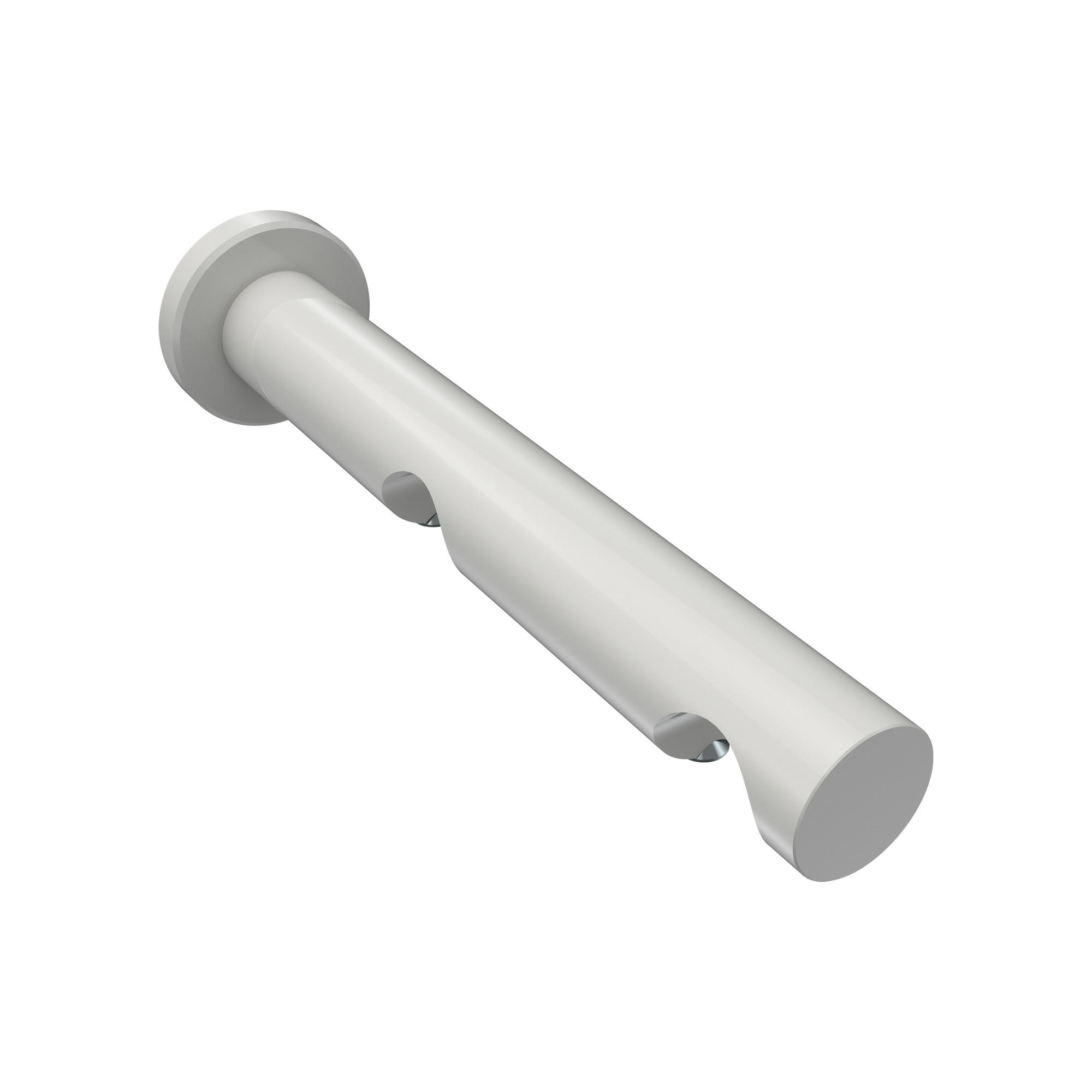 TRÄGER FÜR GARDINENSTANGEN 20 mm Ø, Platon 2-läufig, Weiß - Weiß, Metall (16/4/4cm) - INTERDECO