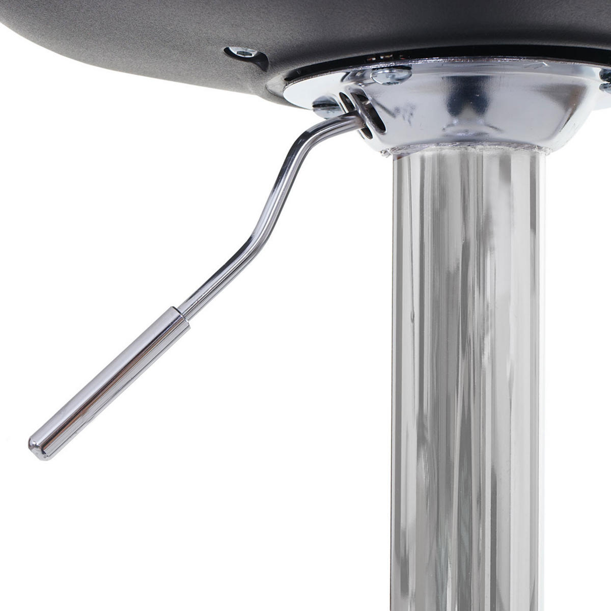 BARHOCKER 2er-Set , einfach Sitzhöhe 60-80cm Kunstleder Schwarz Tresenhocker - Schwarz, Kunststoff (39/103/43cm) - PROREGAL