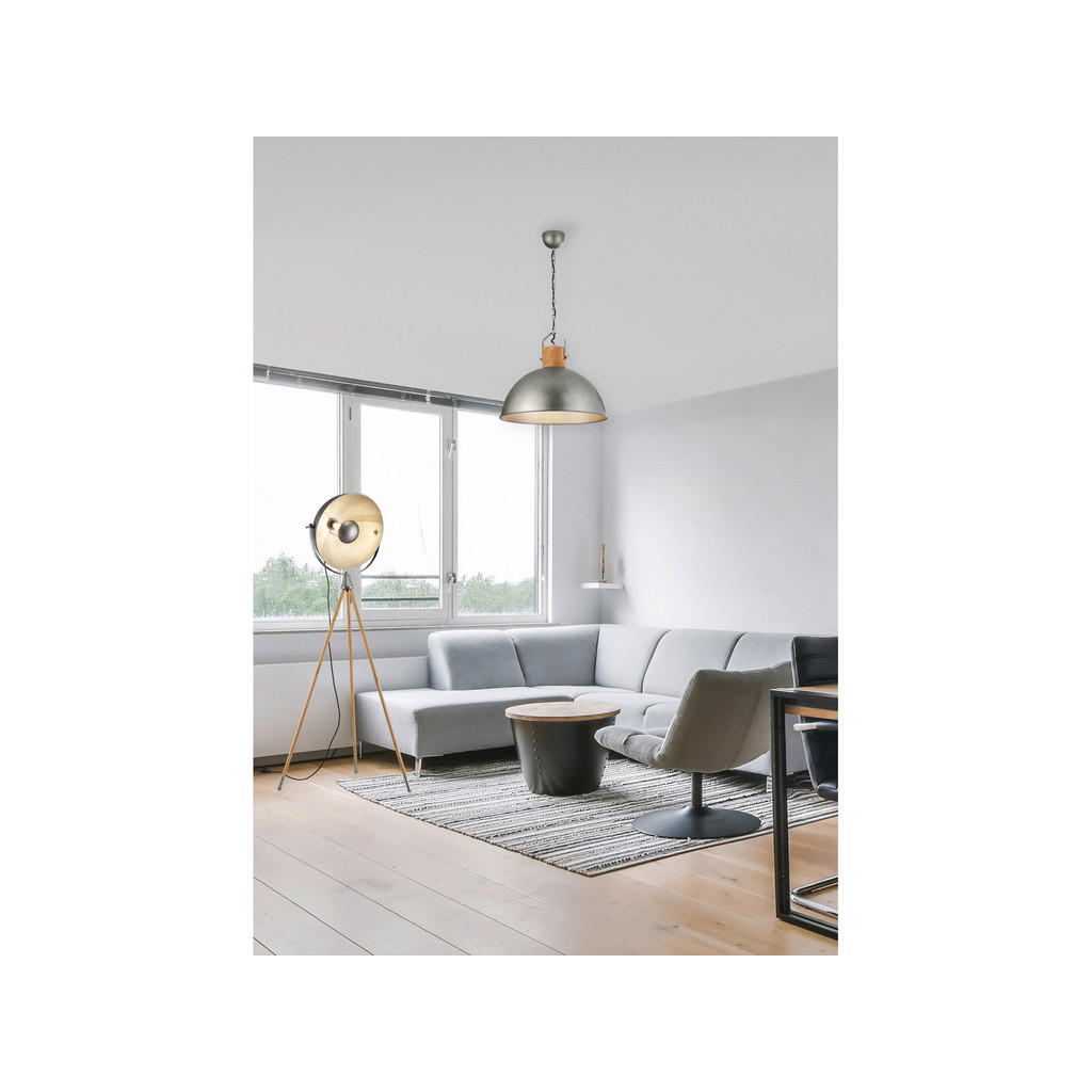 Thumbnail - meineWunschleuchte Led-Pendelleuchte, Silber, Metall, Rund,Rund, 45x150x45 cm, Lampen & Leuchten, Innenbeleuchtung, Häng...
