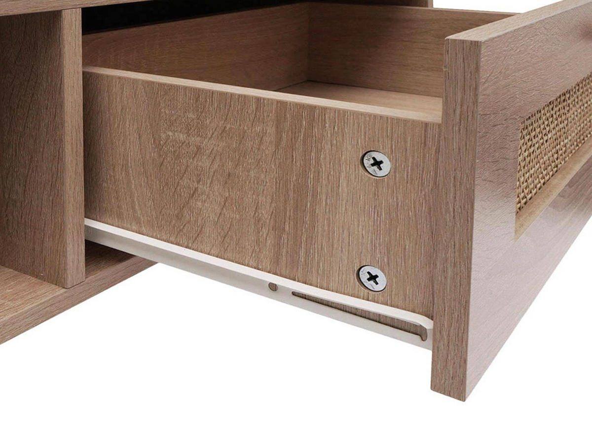 COUCHTISCH rechteckig Eiche Dekor - Eichefarben, Holz (59/110/37cm) - MCW