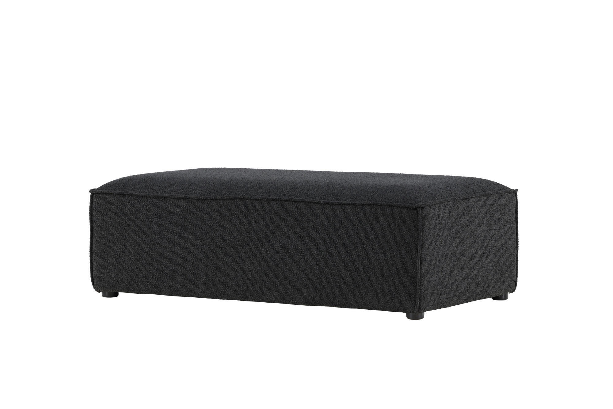 SITZPOUF GILLHOLMEN Schwarz 112x60x37 cm - Schwarz, Textil (112/37/60cm) - FURNLUX