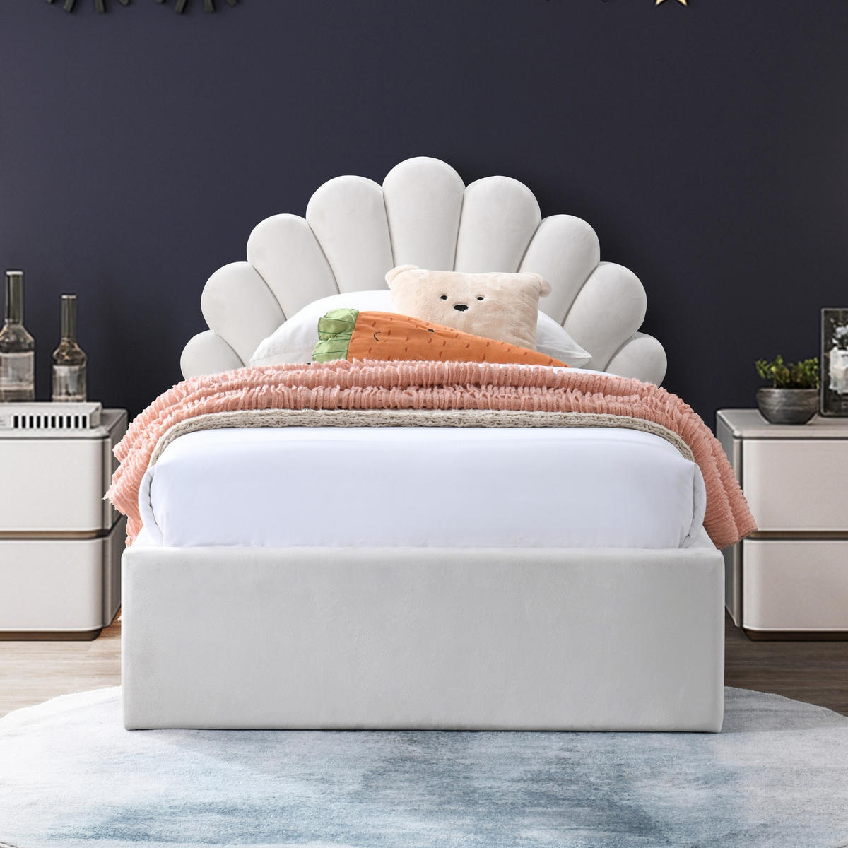 KINDERBETT 90x200 cm in Beige - Beige, Holzwerkstoff (90/200cm) - Kids Collective