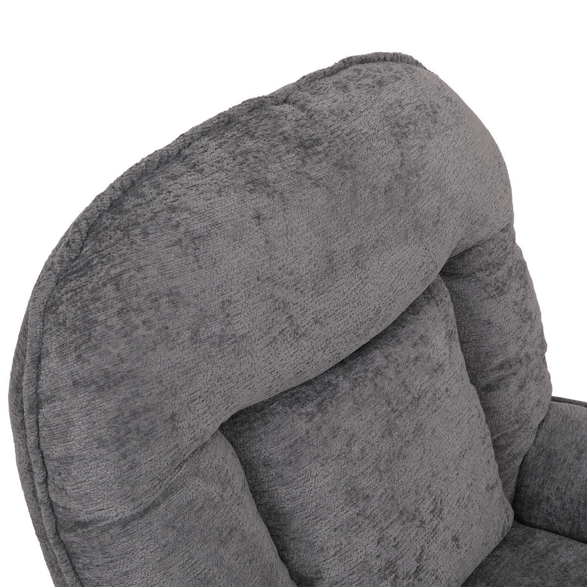 RELAXSESSEL MIT HOCKER Grau - Grau, Textil (80/96/90cm) - MCW