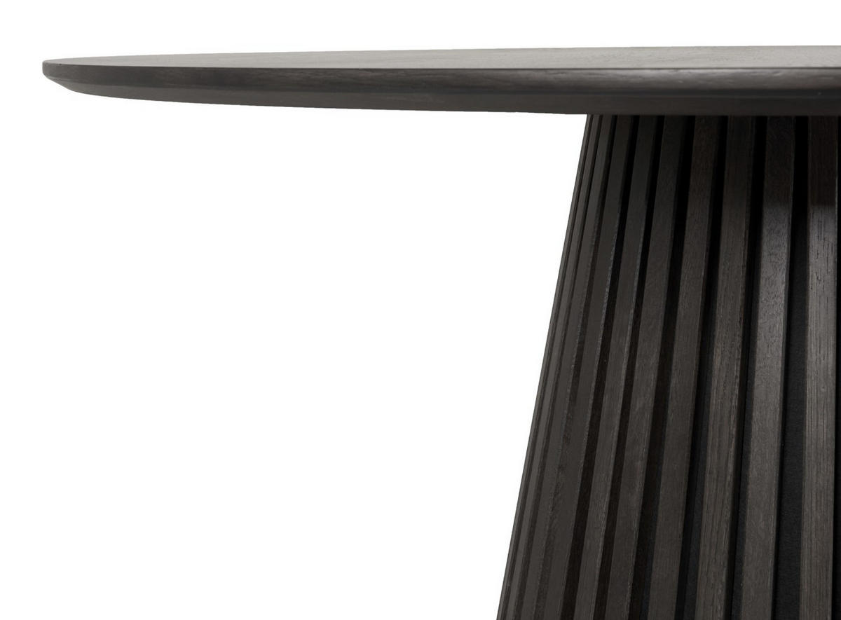 DININGTISCH Andria - rund 120 cm - Eichenholz natur dunkelgrau - Dunkelgrau, Holz (120/120/75cm) - bene living