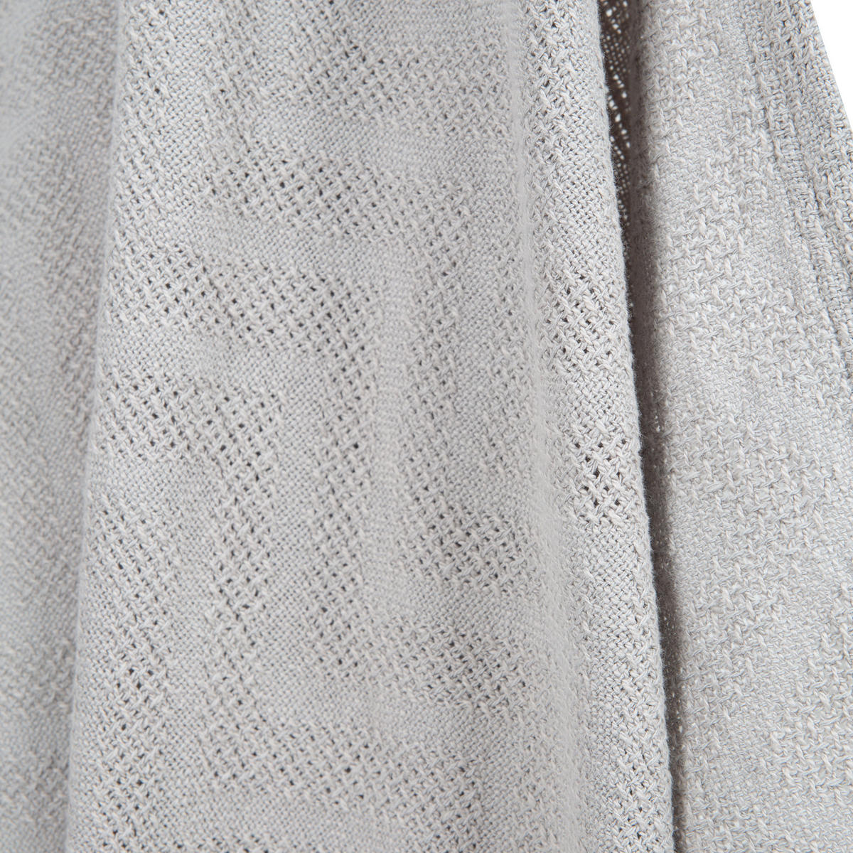 DECKE IN STRICKOPTIK 80 x 80 cm Lil Planet grau - Hellgrau, Textil (80/80cm) - Roba