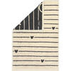 GÄSTETUCH HEART BEATS LINES & HEARTS 6276 BASALT - 37 - Grau, Textil (30/50cm) - Cawoe
