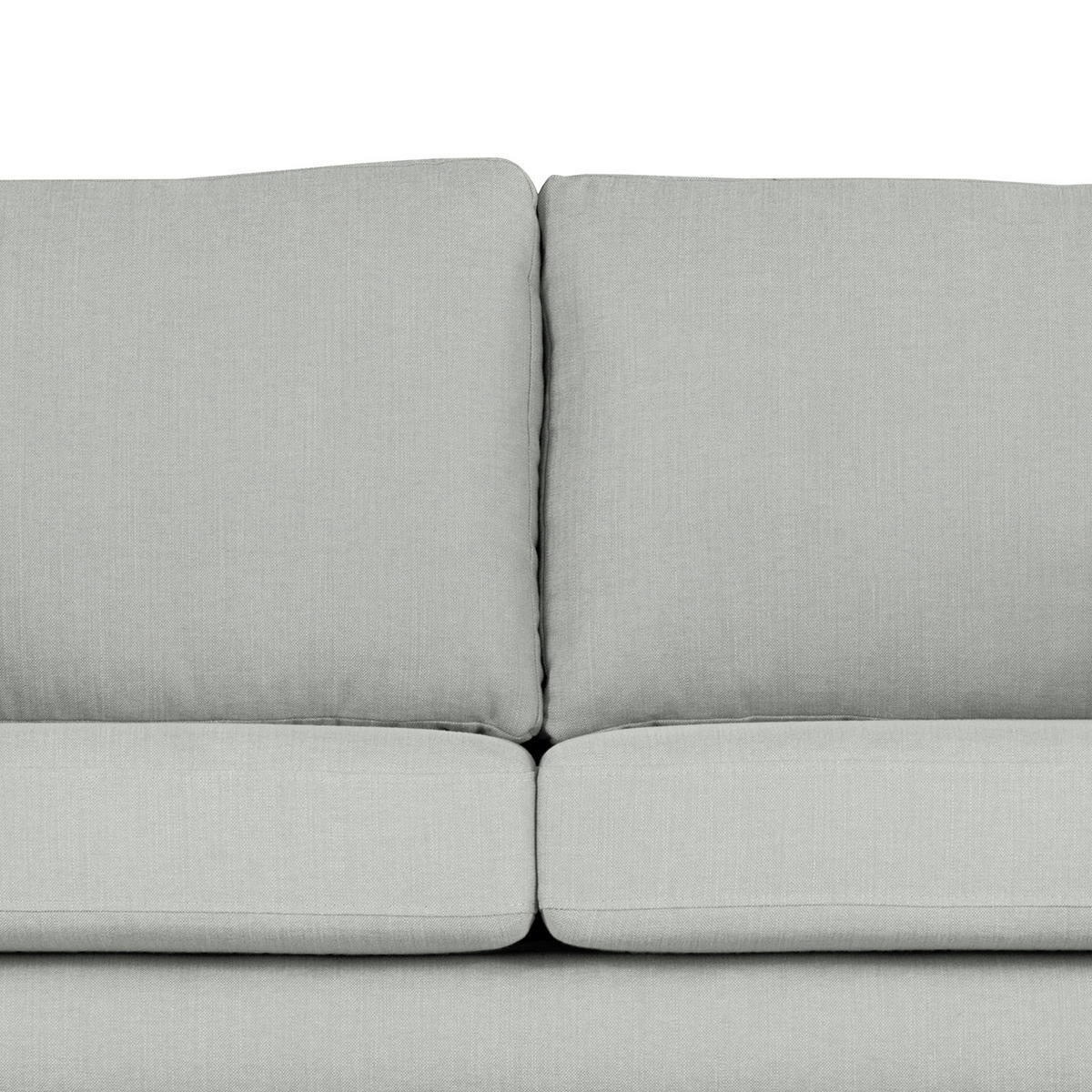 2-SITZER SOFA - Buchefarben/Grau, Buchenholz/Textil (197/81/88cm) - home24