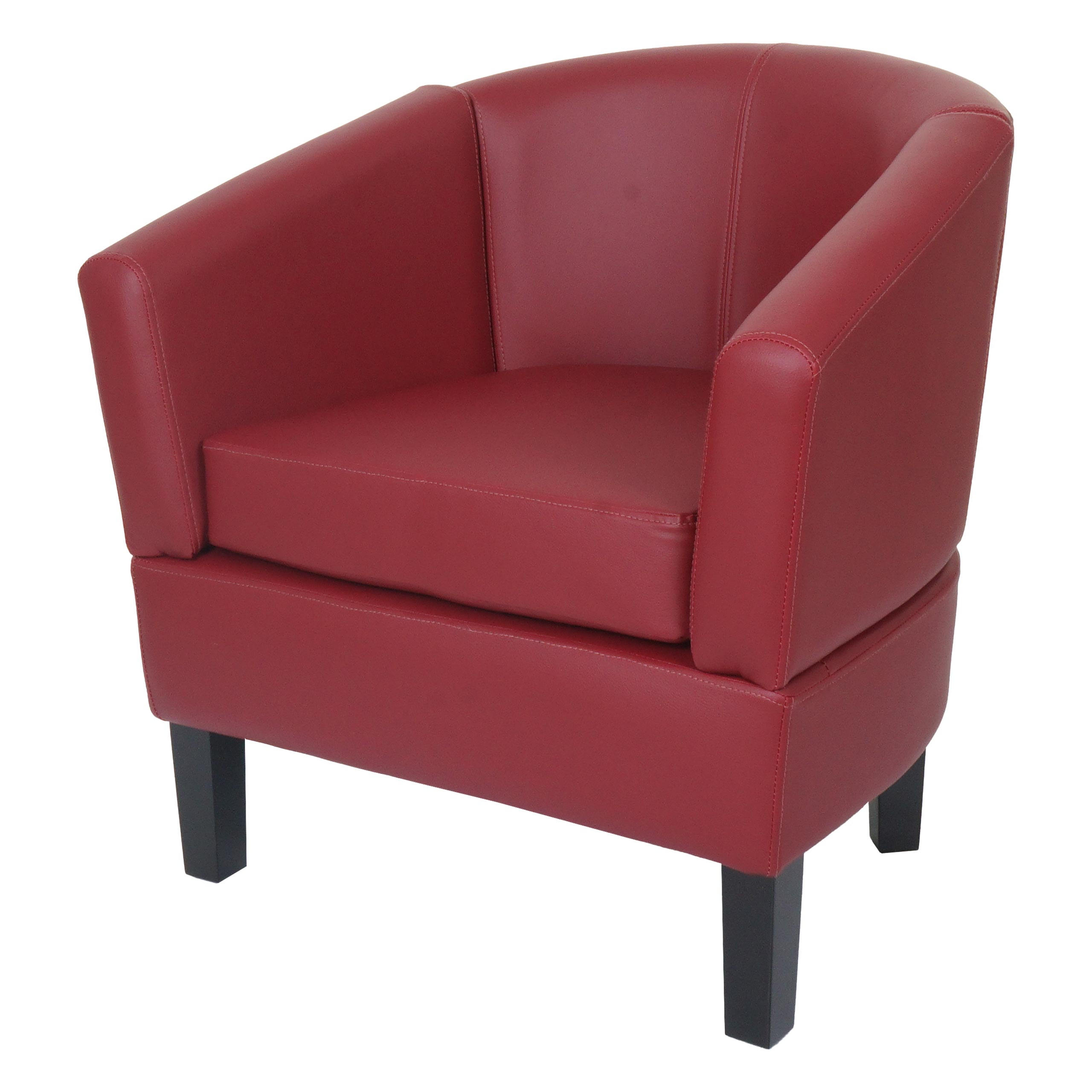 LOUNGE-SESSEL Bordeaux - Bordeaux, Textil (72/72/60cm) - MCW