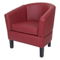 LOUNGE-SESSEL Bordeaux - Bordeaux, Textil (72/72/60cm) - MCW