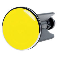 WASCHBECKENSTÖPSEL Gelb - Gelb, Kunststoff/Metall (4/7/7cm) - Sanilo