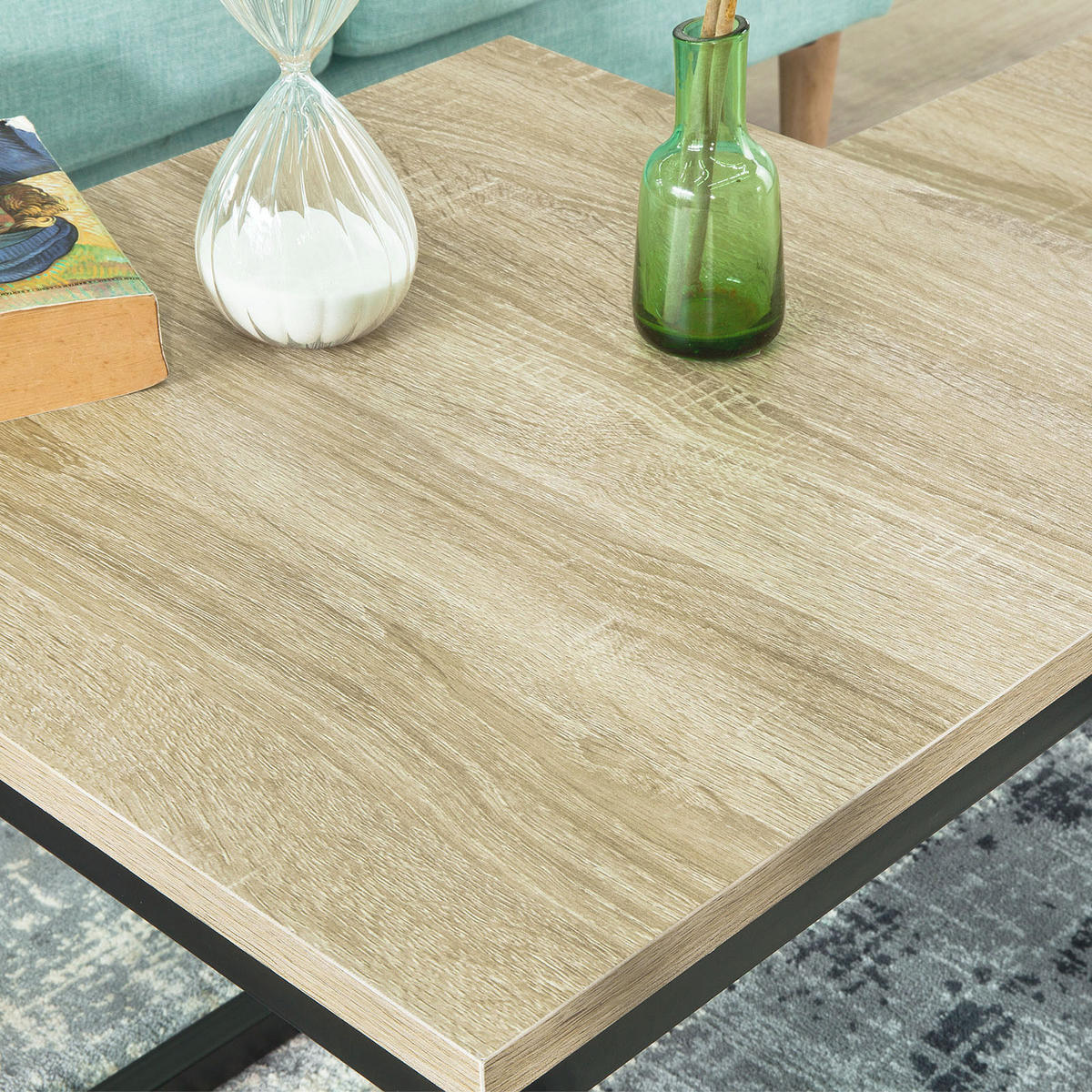 COUCHTISCH 2er Set Natur - Naturfarben, Holzwerkstoff (50/50/50cm) - SoBuy