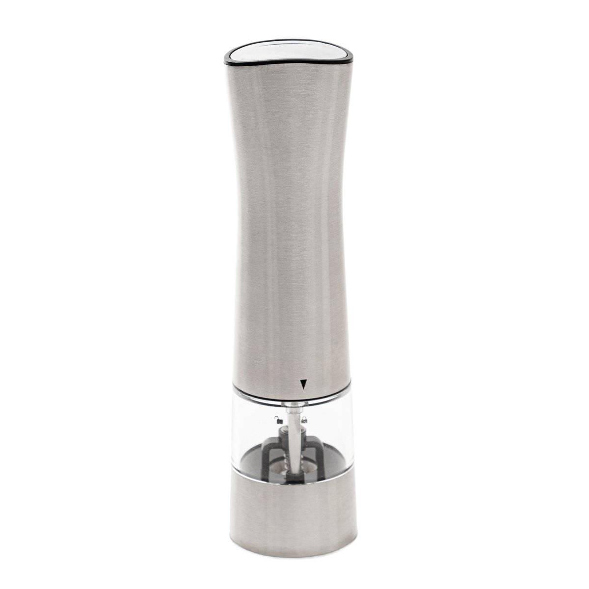 GEWÜRZMÜHLE Lorenzo silber elektrisch 21 cm - Silberfarben, Metall (5/21/5cm) - Homla