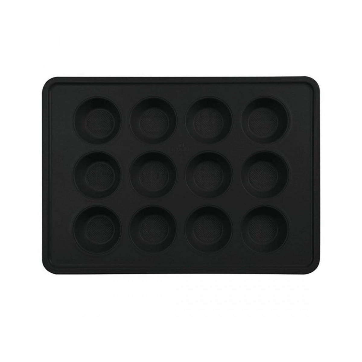 MUFFINFORM Schwarz 42.3/28/3.5 cm BH7876 - Schwarz, Metall (28/3.5/42.3cm) - Berlinger Haus
