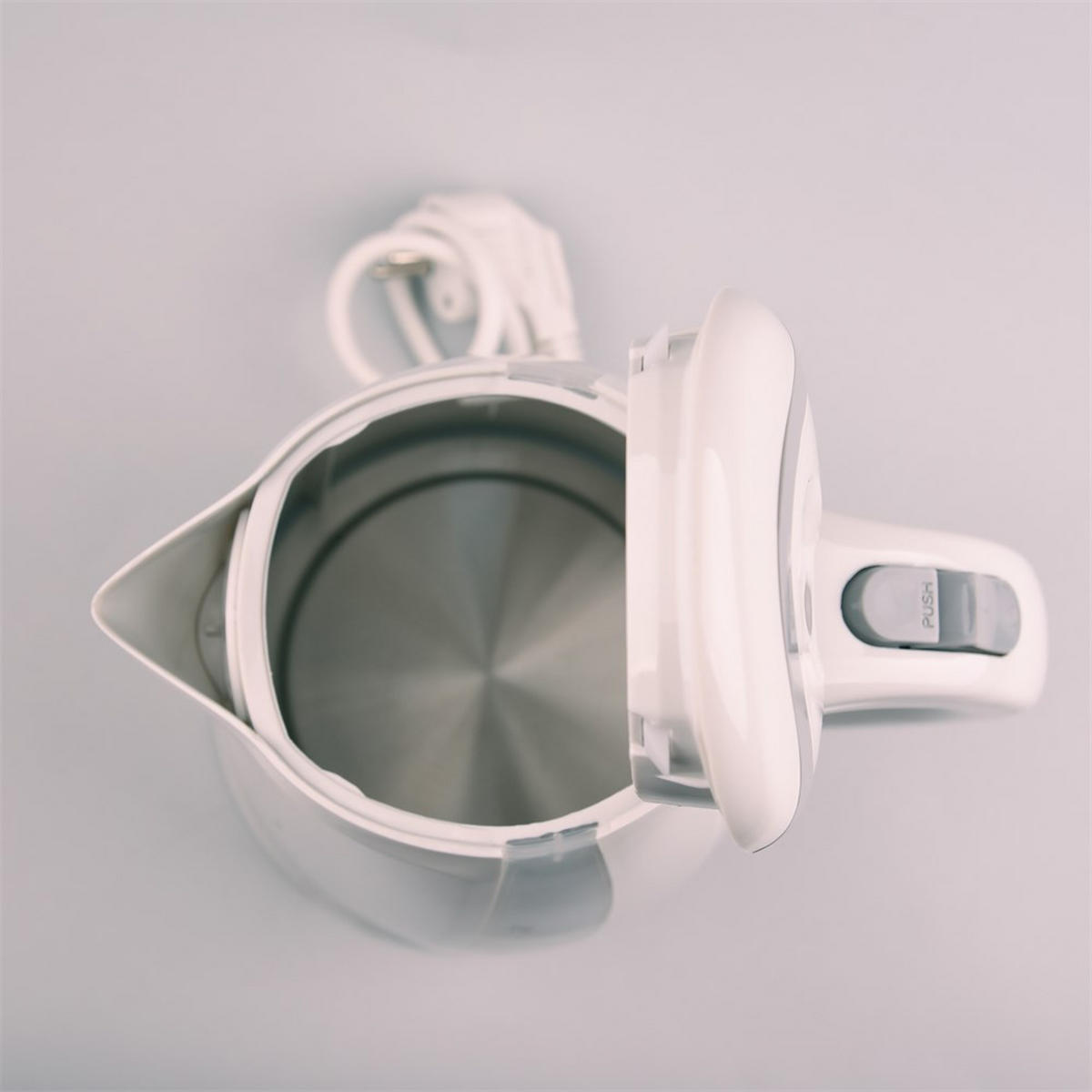 WASSERKOCHER ELEKTRISCH Weiß 21/16.5/22.5 cm MR032GREY - Weiß, Kunststoff (16.5/22.5/21cm) - Maestro 