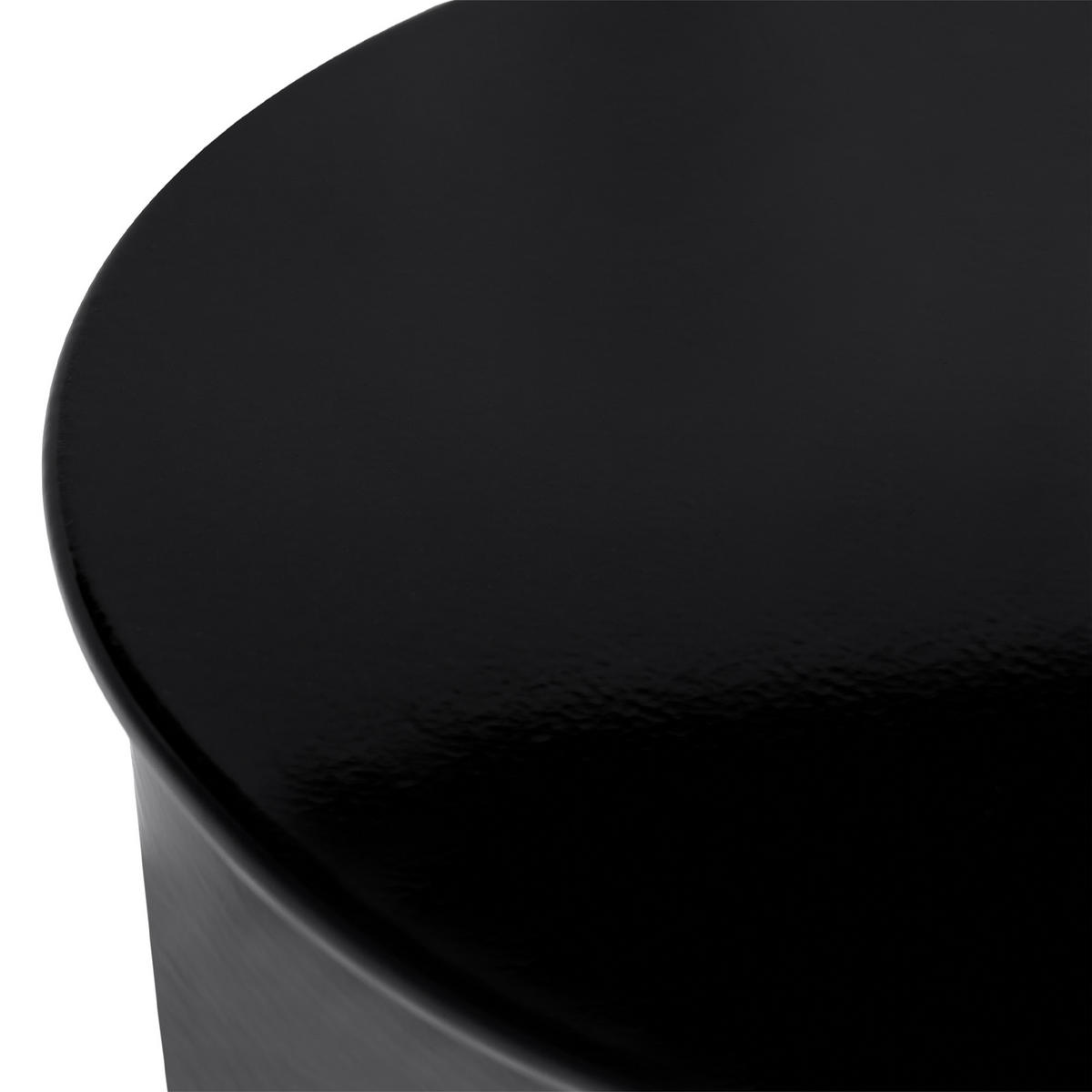 BEISTELLTISCH Metall Schwarz Letta - Schwarz, Metall (31/31/47cm) - Beliani