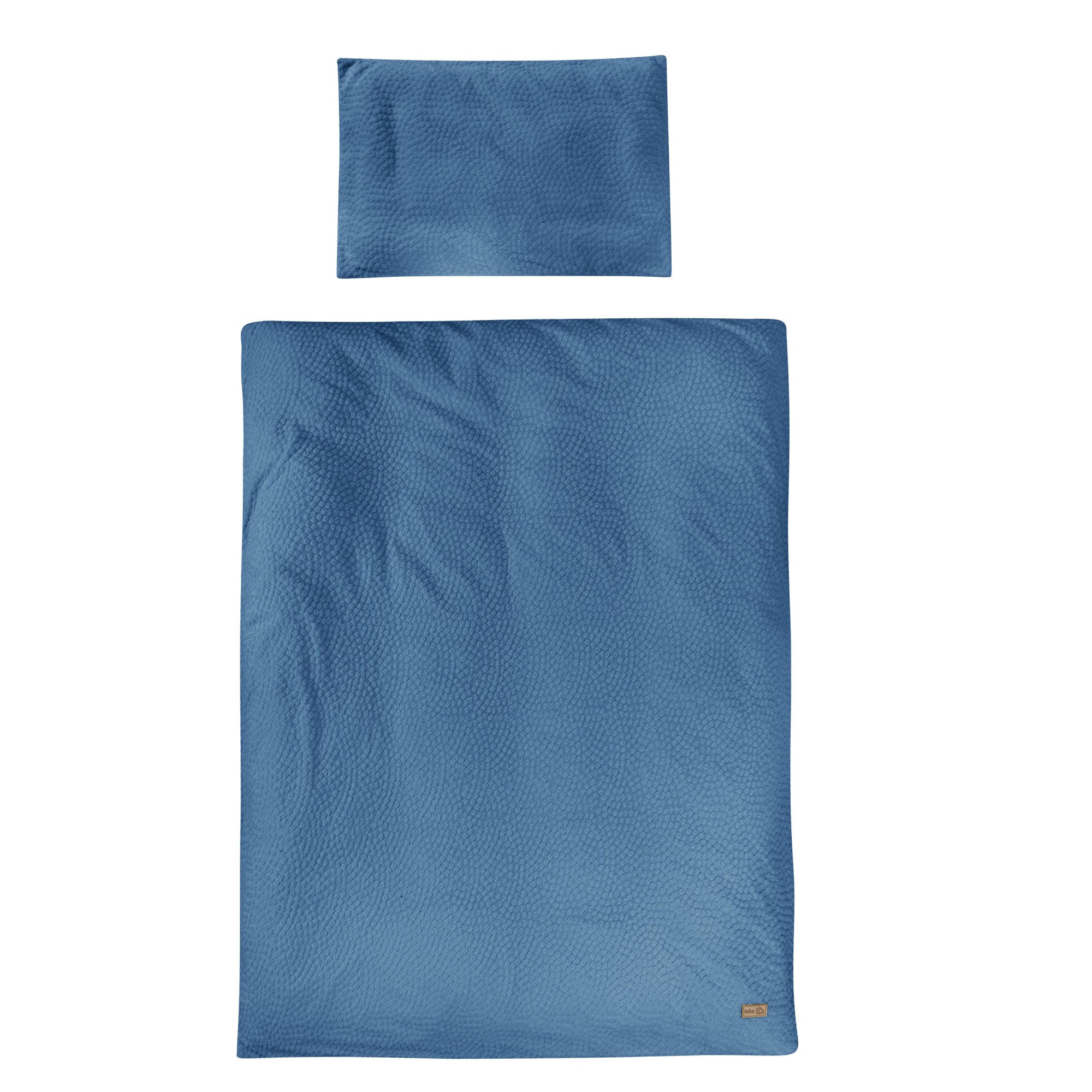 BABYBETTWÄSCHE 100x135 cm Seashells indigo - Blau, Textil (100/135cm) - Roba