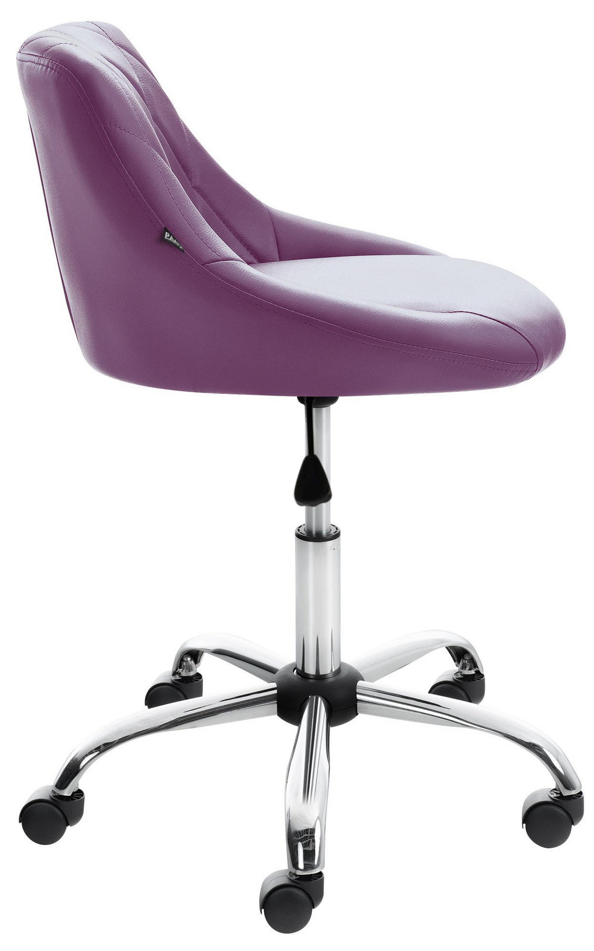 ARBEITSHOCKER Lazius Kunstleder lila - Lila, Metall (47/82/49cm) - TPFLiving