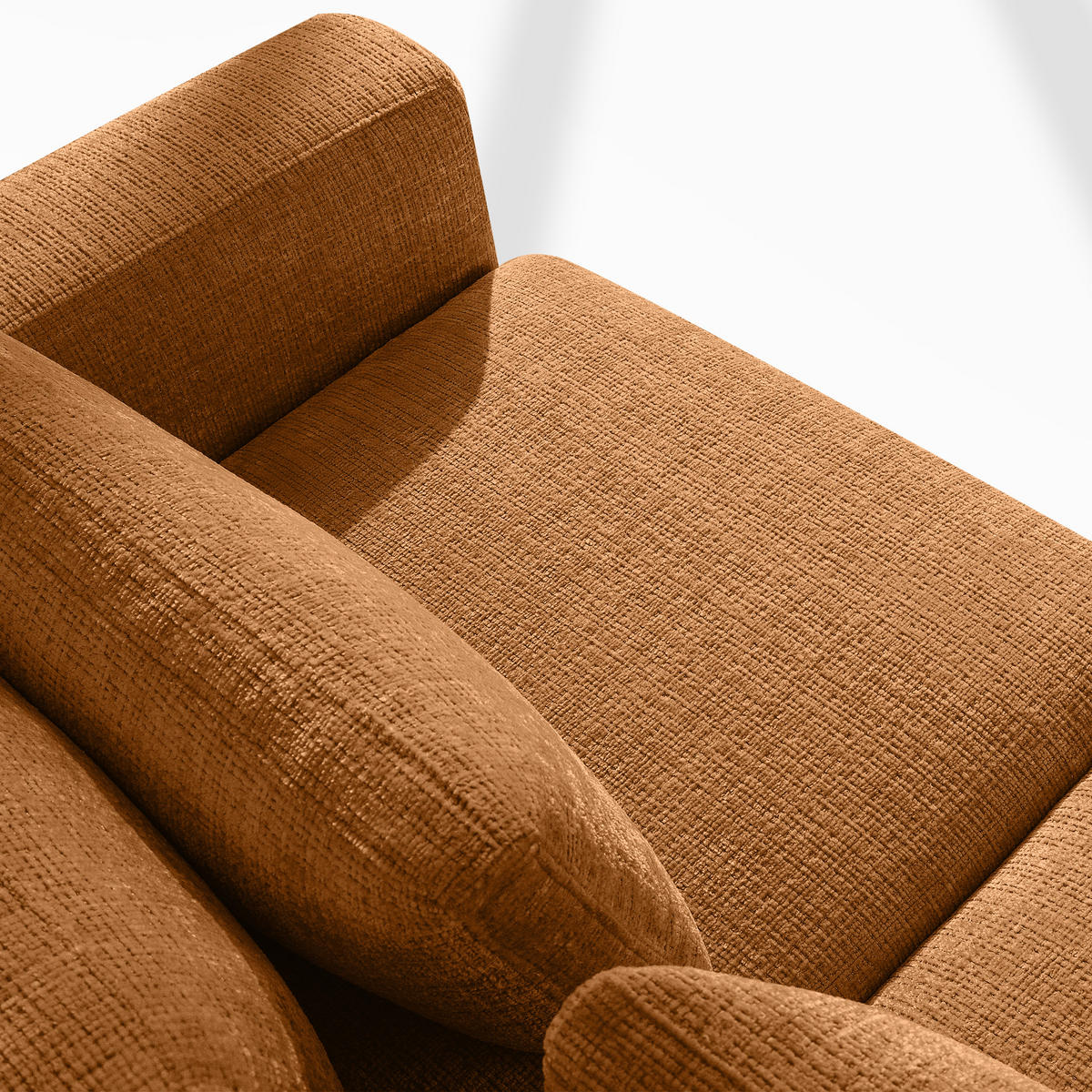 ECKSOFA XL links VERUS - Rot, Holz/Holzwerkstoff (377/328cm) - KONSIMO®