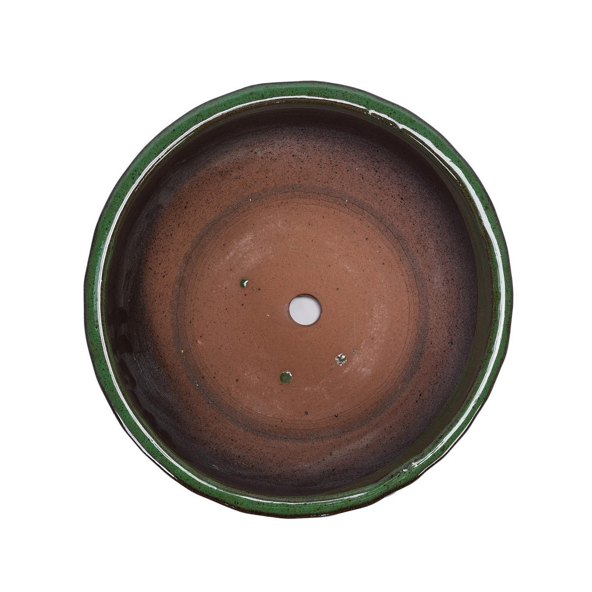BLUMENTOPF Keramikpflanztopf-Set handgemacht & atmungsaktiver Tonware - Grün, Keramik (38/19cm)
