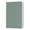KÜCHENHÄNGESCHRANK Kvantum W4/60 Mint Matt / Weiß Matt 60 / 32,5 / 96cm - Weiß/Mintgrün, Holz/Holzwerkstoff (60/96/32.5cm) - Feldmann-Wohnen