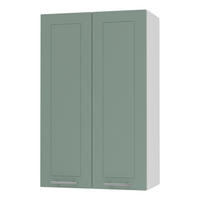 KÜCHENHÄNGESCHRANK Kvantum W4/60 Mint Matt / Weiß Matt 60 / 32,5 / 96cm - Weiß/Mintgrün, Holz/Holzwerkstoff (60/96/32.5cm) - Feldmann-Wohnen