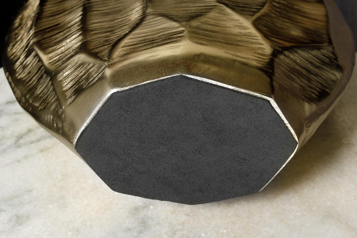 DEKOVASE ORGANIC ORIENT Metall Gold 44 cm - Goldfarben, Metall (44cm) - riess-ambiente