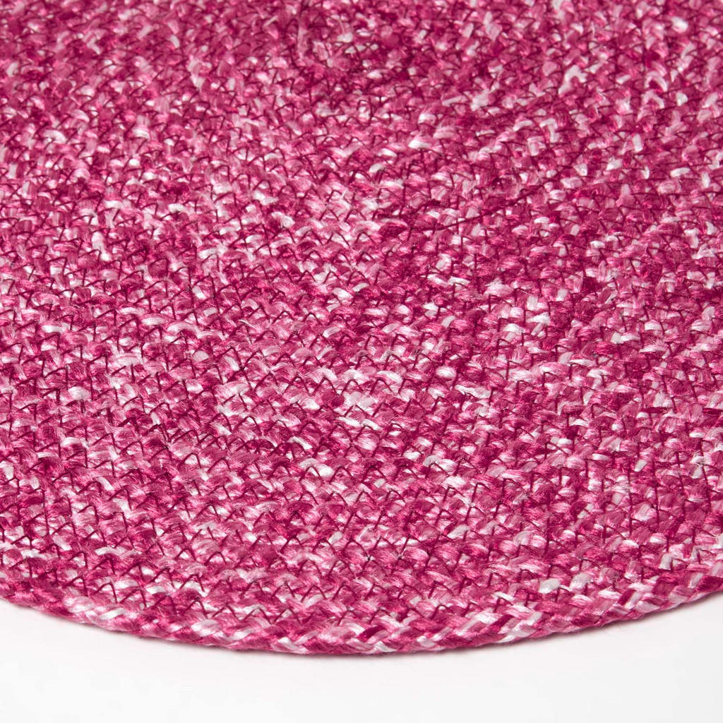 Thumbnail - Homescapes Tischset, Pink, Textil, Uni, Rund, 40x40 cm, Oeko-Tex®, Wohntextilien, Tischwäsche, Tischsets