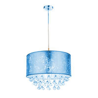 LED HÄNGELEUCHTE AMY Textil Gold - Goldfarben, Metall (40/40/140cm) - Globo Lighting