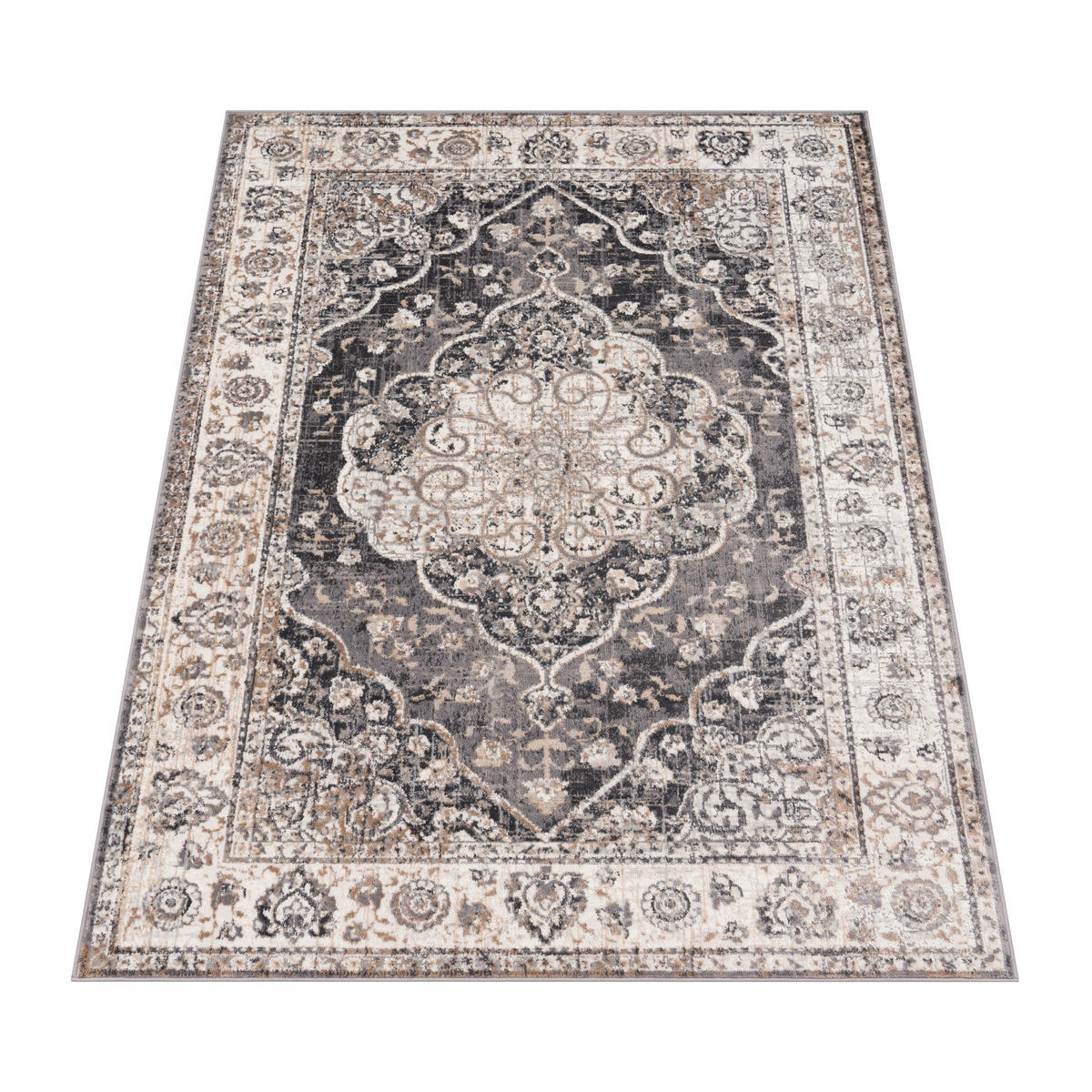 KURZFLORTEPPICH 60/100 cm Foggia 775 - Grau, Textil (60/100cm) - Paco Home