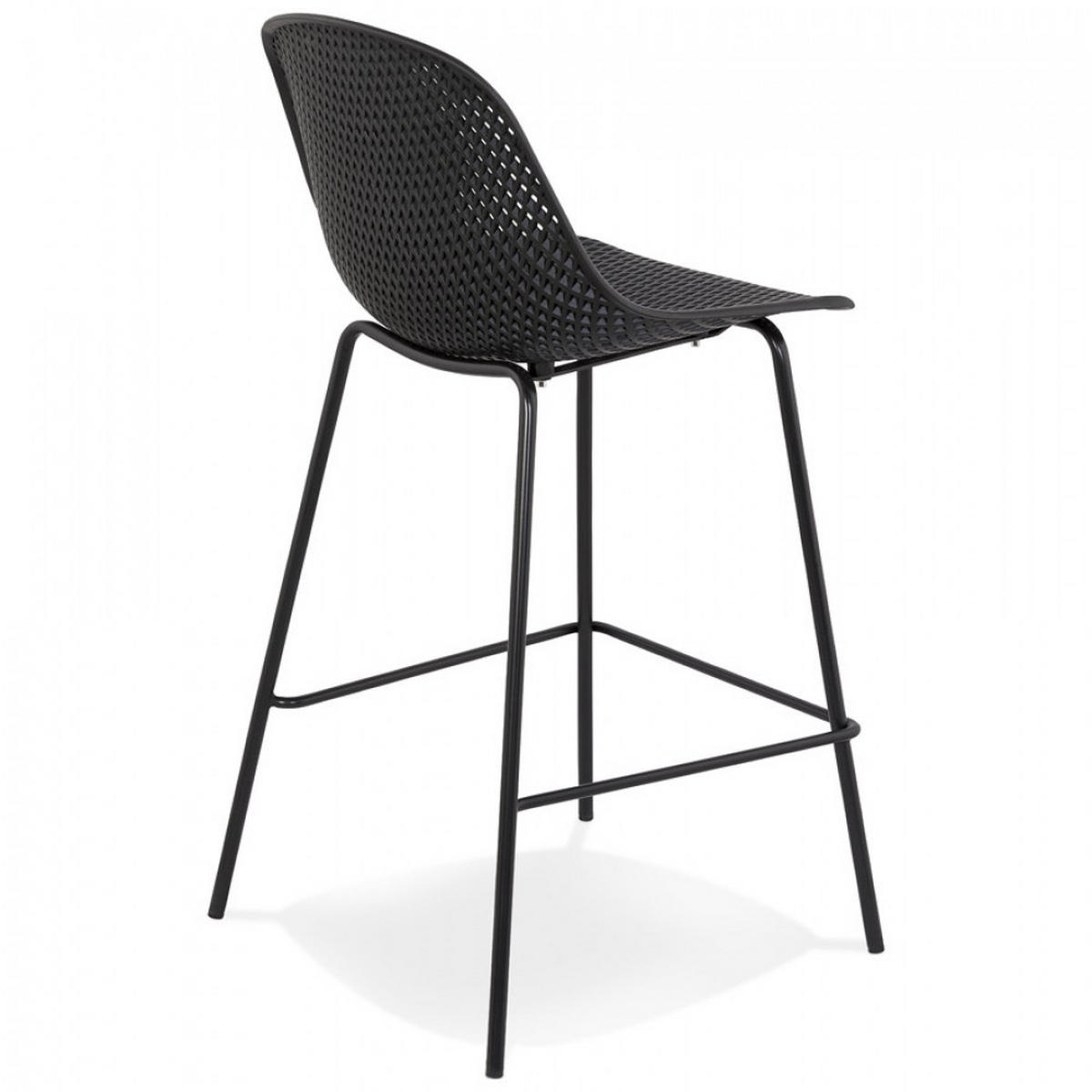 BARHOCKER Schwarz 48.5x96x47cm - Schwarz, Kunststoff (48.5/96/47cm) - AlterEgo