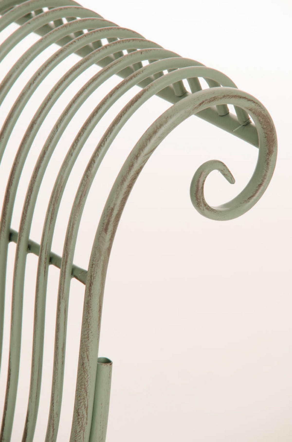GARTENBANK Karina antik-grün - Braun, Metall (156/46/78cm) - TPFGarden