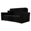 SCHLAFSOFA Viva Glam III - Schwarz/Naturfarben, Holz/Kunststoff (160/85/98cm) - MIRJAN24