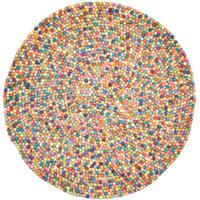 FILZTEPPICH Felty 120x120 cm - Multicolor, Textil (120/120cm) - THEKO