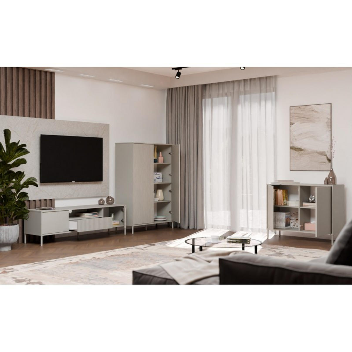 KOMMODE Kaschmir 104/82,5/40 - Kaschmir, Holzwerkstoff (104/83/40cm) - RAUMHIRSCH FURNITURE