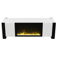 TV-LOWBOARD Modellname Weiß-Schwarz 165/32/55 cm - Weiß, Holz (165/55/32cm) - PANGIVO