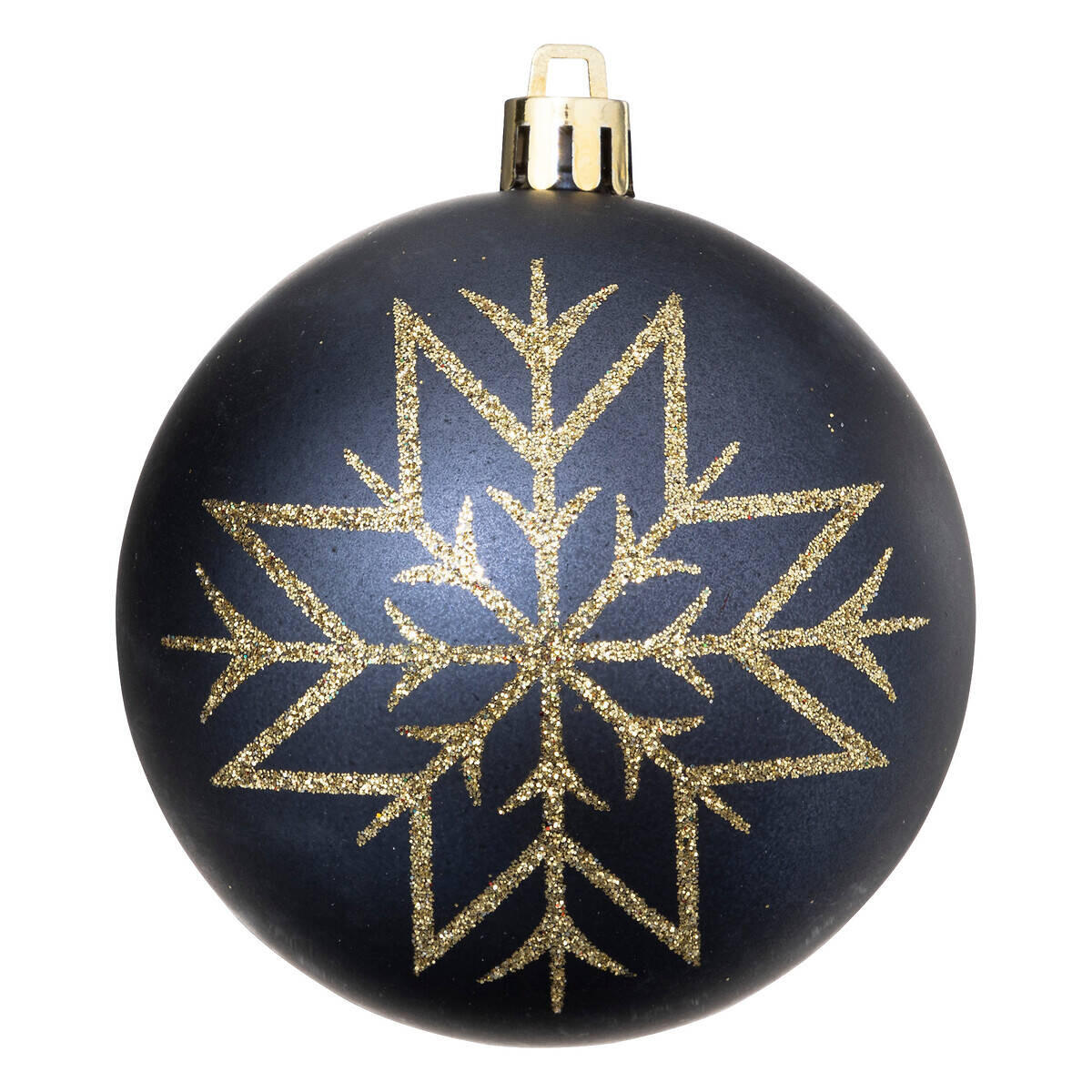 WEIHNACHTSKUGELN Goldverzierungen 8 cm - Blau, Kunststoff (8/9.2/8cm) - Atmosphera Createur d´interieur