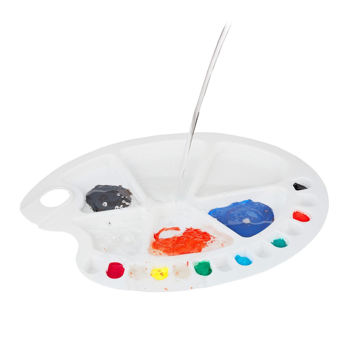 5XMISCHPALETTE - Weiß, Kunststoff - Relaxdays