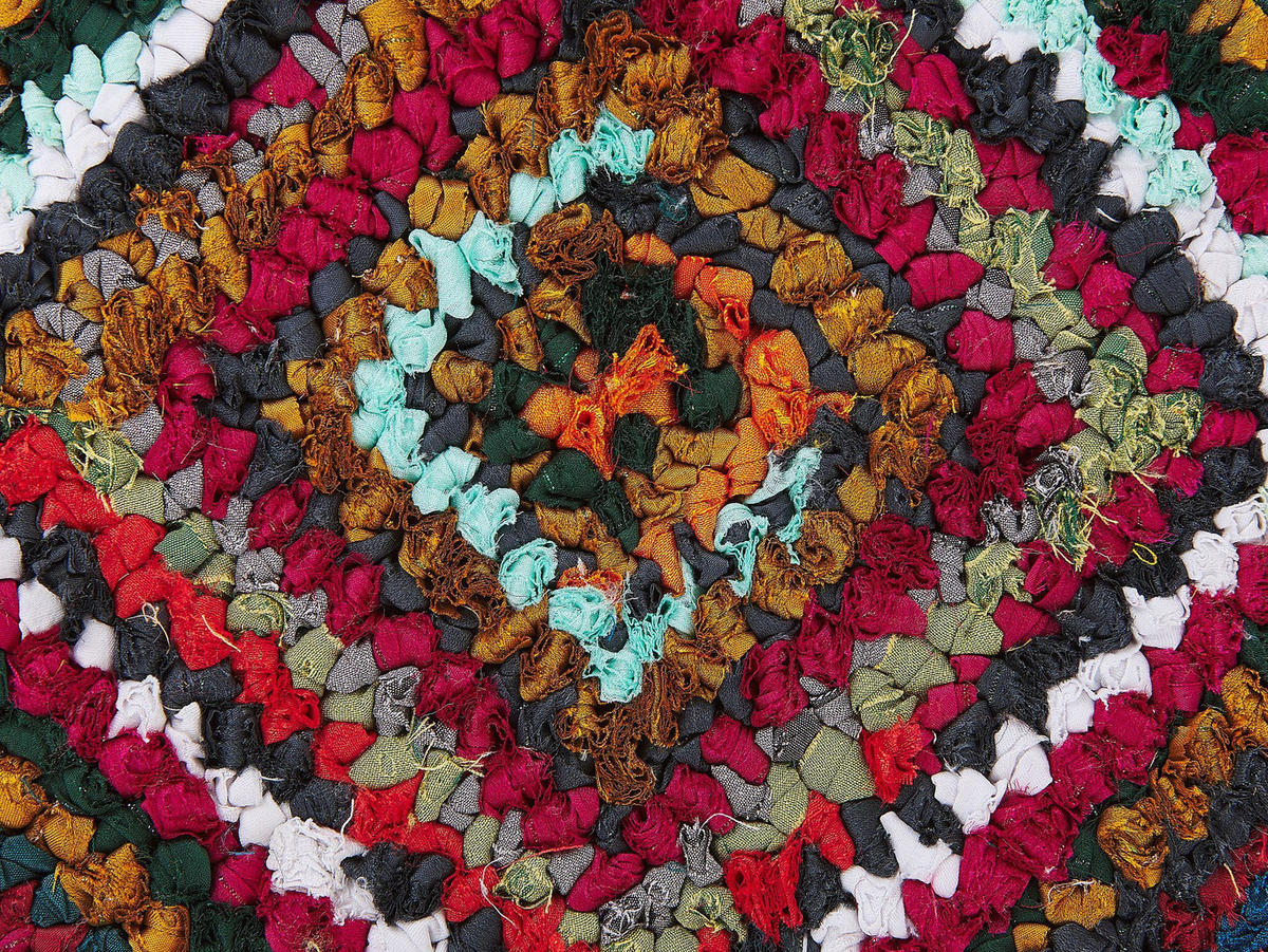 TEPPICH geflochten Kaiseri 200/140 cm - Multicolor, Textil (140/200cm) - Beliani