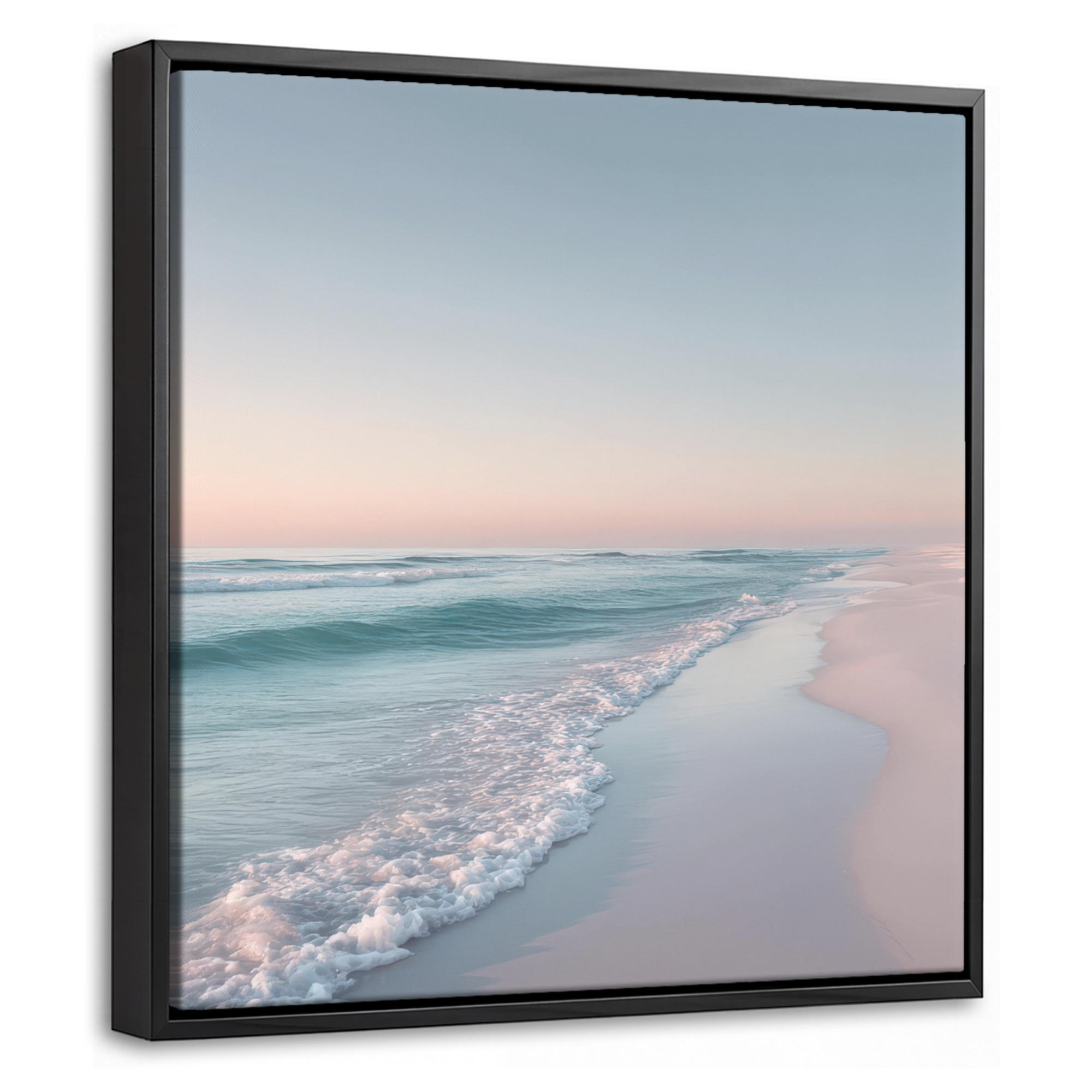 MuchoWow Leinwand Pastellblau 20x20 cm