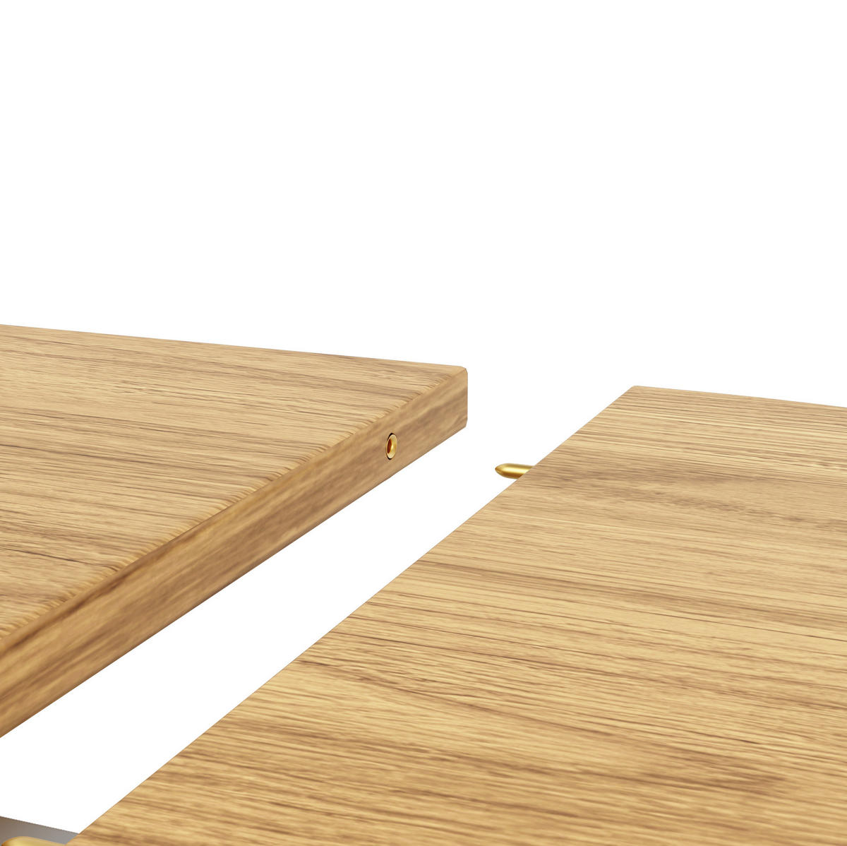 ESSTISCH 118(158)/118/76,8 cm Natur aus MDF ausziehbar - Naturfarben, Holzwerkstoff (158/118/76cm) - OKMYHOME