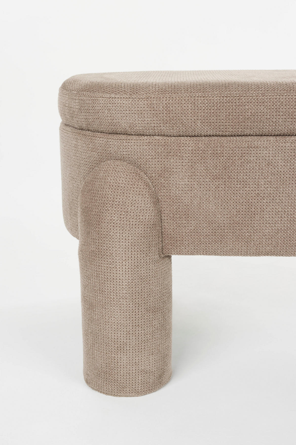 SITZBANK Orly - Grau - 45/113/47 cm - Grau, Textil (113/47/45cm)