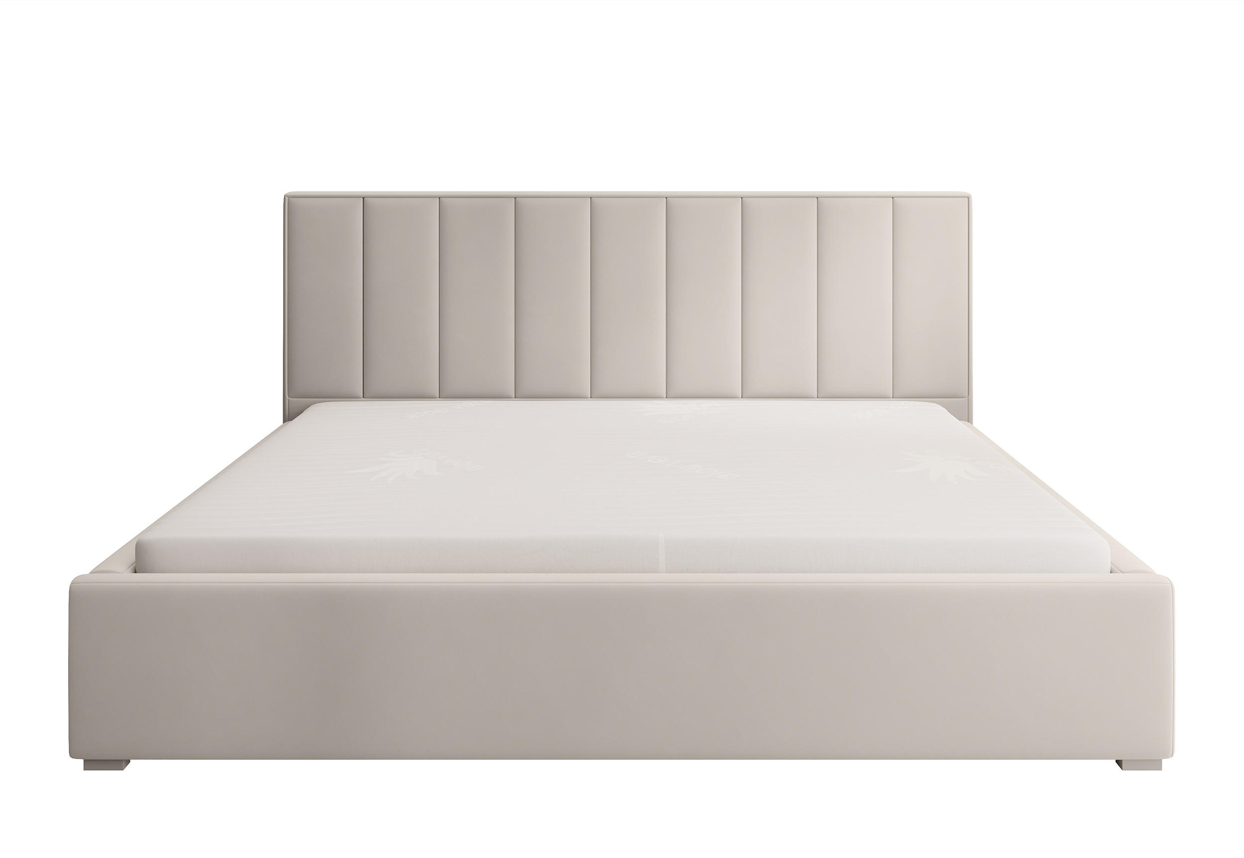 POLSTERBETT Rinus Cremeweiß Plüsch mit Bettkasten 200 cm - Creme, Textil (200/200cm) - Selsey