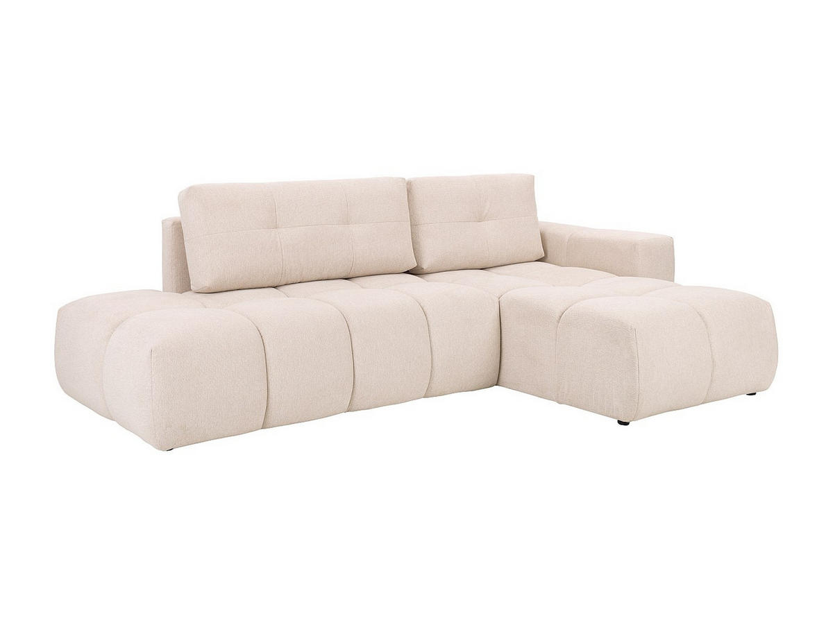 ECKSOFA mit Schlaffunktion - Ecke links - Stoff - Beige - TRIMALDI - Beige, Textil (294/182cm) - Vente-Unique