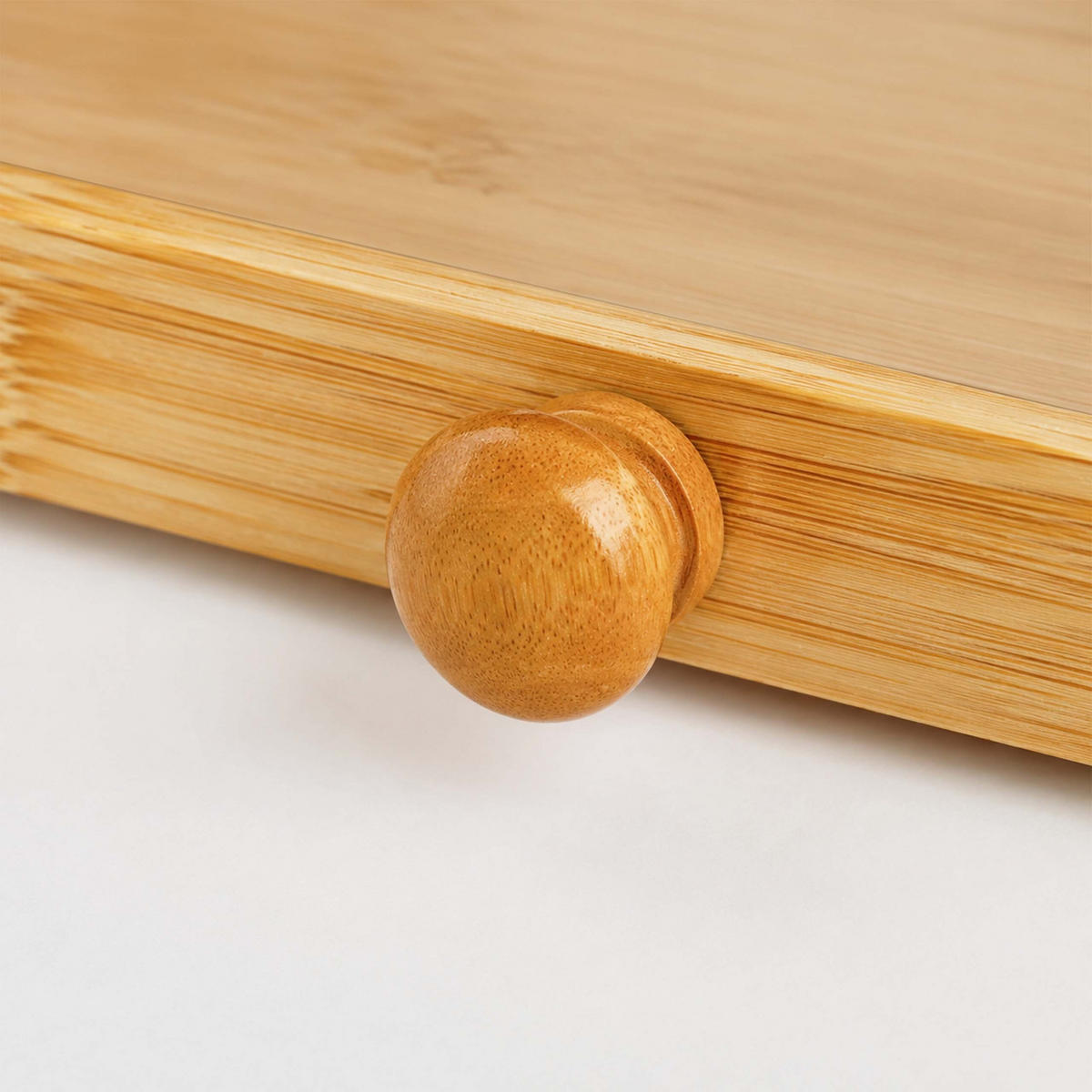 BROTKASTEN Natur Bambus Sichtfenster Klappe Schiebetür 39 cm - Hellbraun, Holz/Kunststoff (39/23/26cm) - Relaxdays