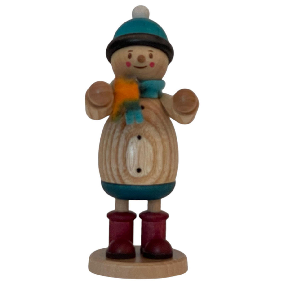 RAUCHMANN Max als Weihnachtsmann mit Mäxchen 16 cm - Multicolor, Holz (10/16/10cm)