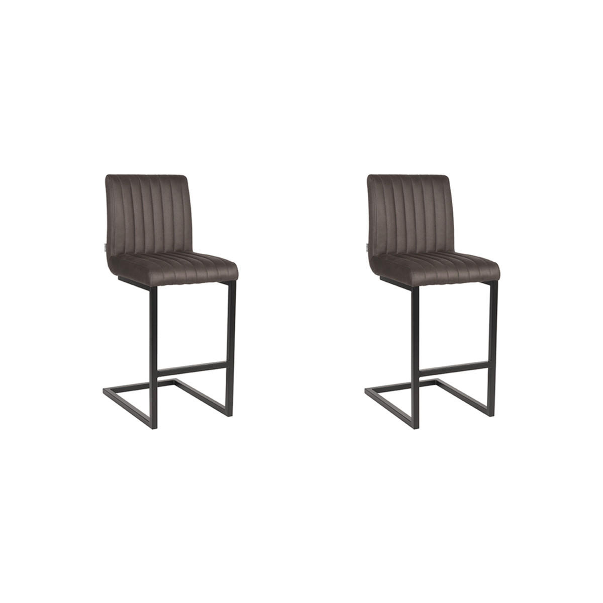 BARHOCKER Milo Grau 53/41/100 cm 2er-Set - Grau, Textil (41/100/53cm) - LABEL51